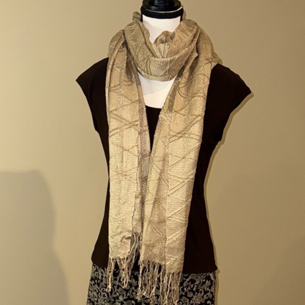 Source Unknown Gold Scarf